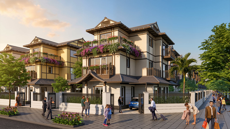 Biệt thự Đơn Lập phong cách Nhật Bản.